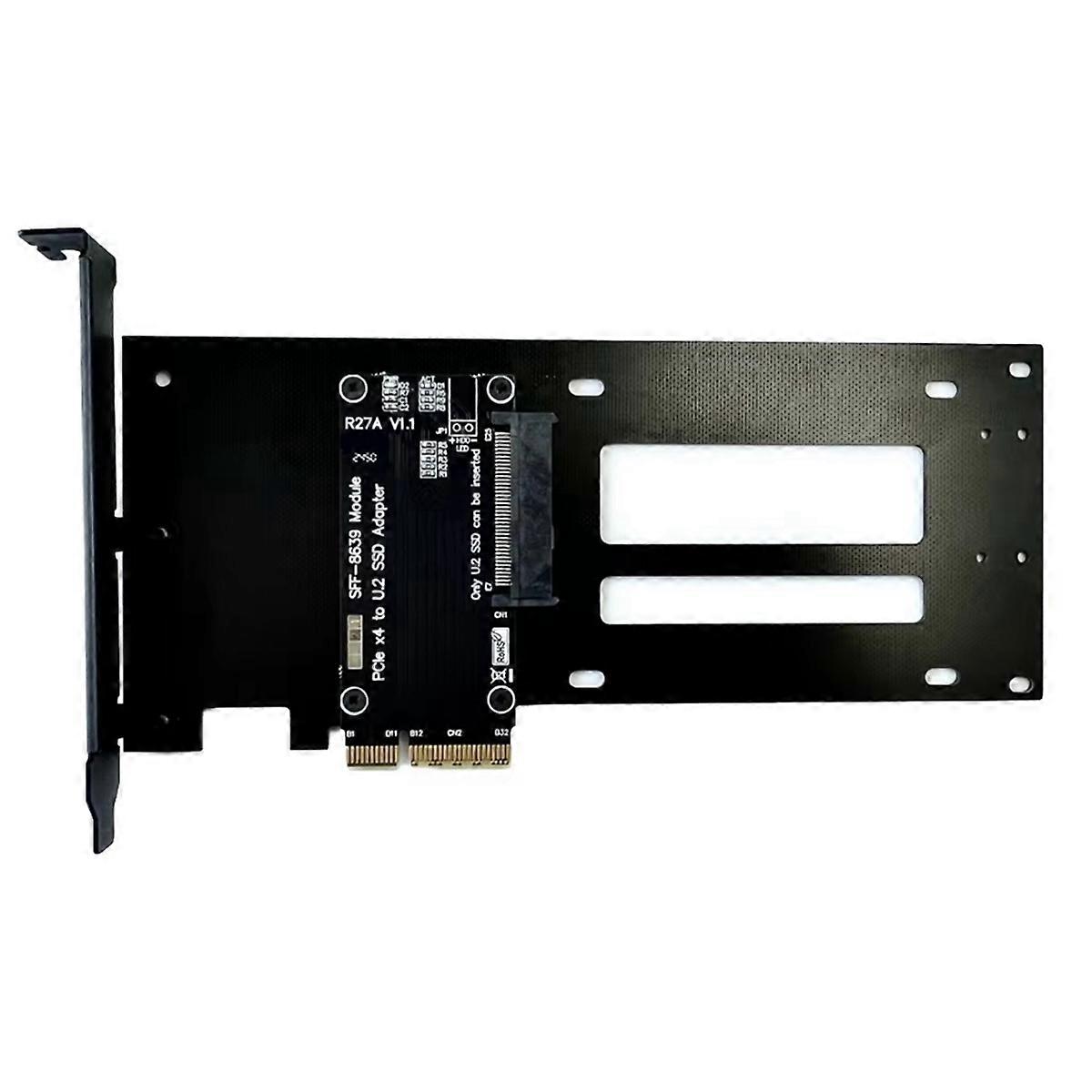 PCIe 5.0 X4 to U.2 (SFF-8639) SSD Hard Disk Adapter Card PCI Express Gen5.0 4X to U.2 SFF-8639 Hard Drive SSD Adapter
