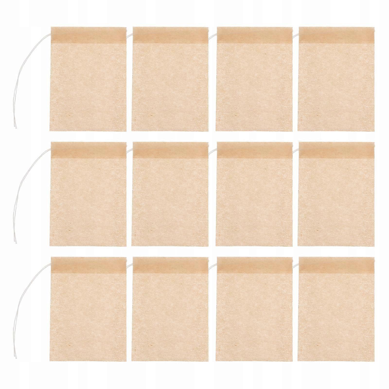 100pcs 5x7cm Drawstring Tea Bag Filter Paper