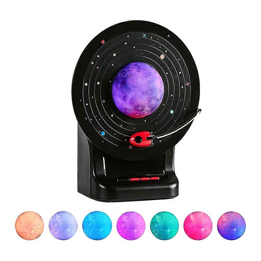 Night Light Bluetooth Speaker, Moon Lamp, Retro Colorful Ambient Moonlight Soundbar Wireless Stereo Music Player X7-C