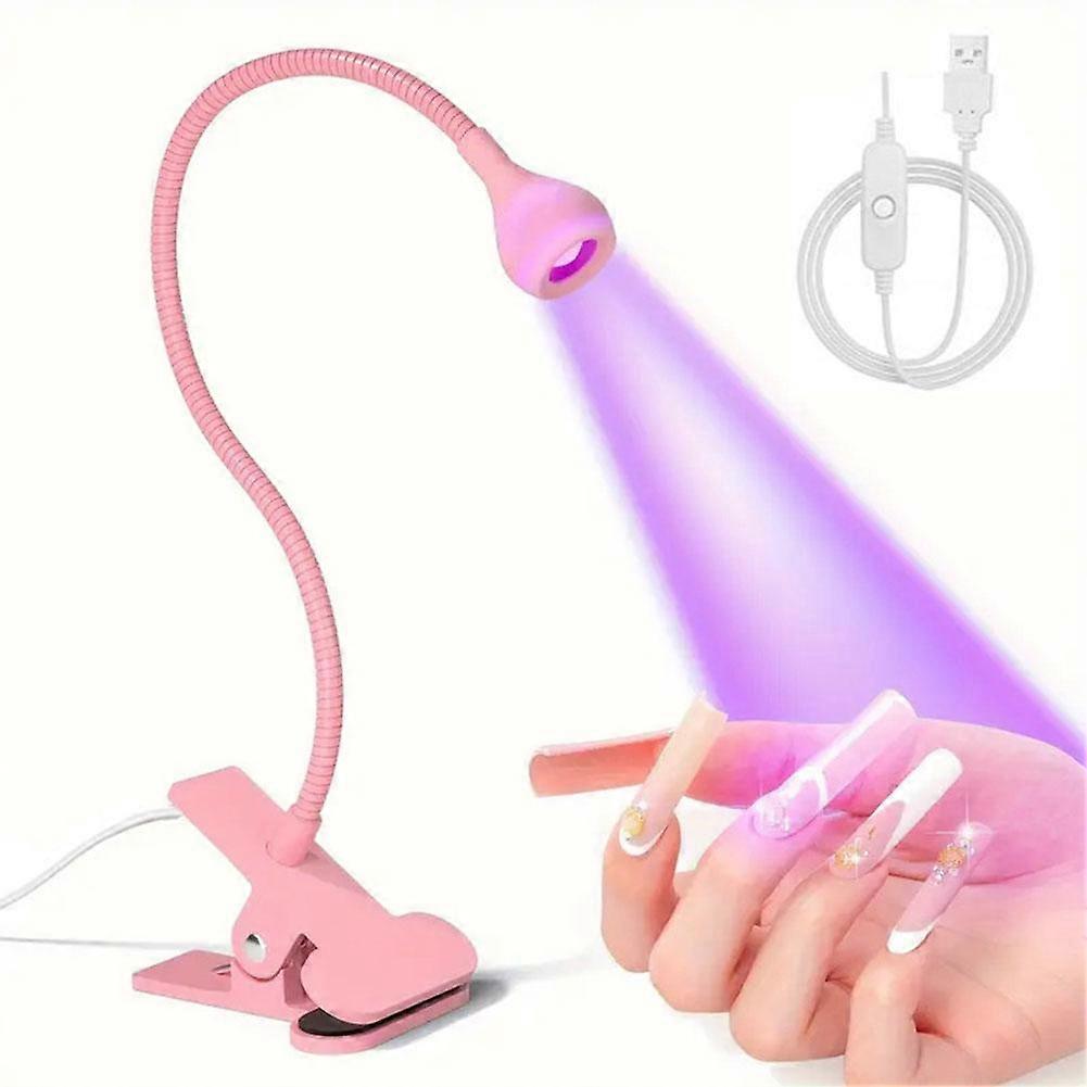 Portable UV Nail Lamp 3W Fast Drying LED Light Manicure Tool With USB For Home Salon Use