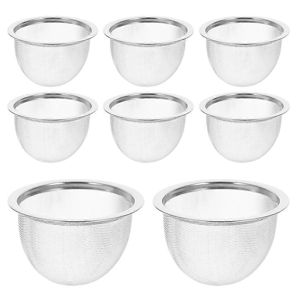 Tea Leaf Filtering Stainless Steel Tea Infuser for 8Pcs Basket Set