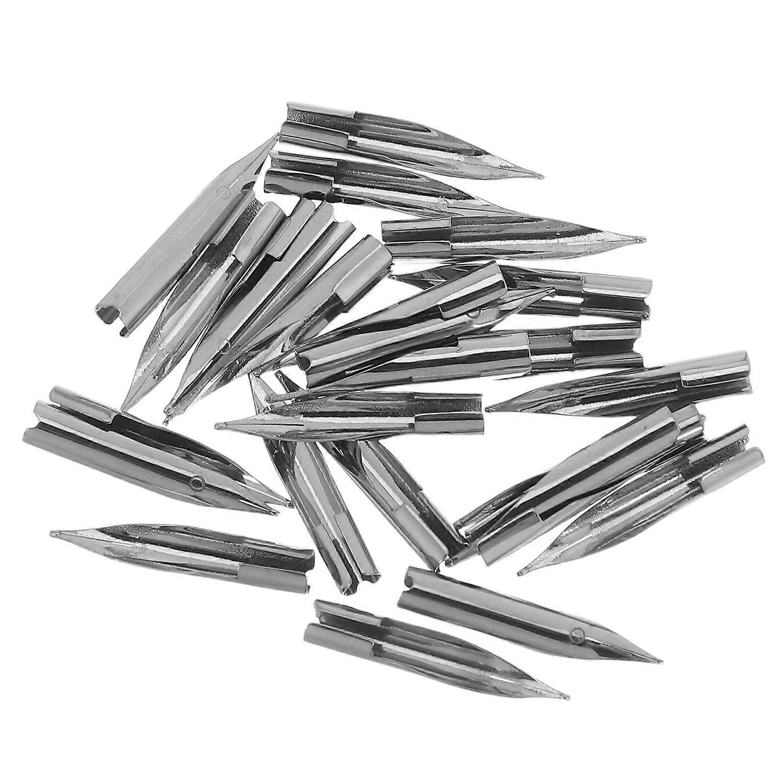 Steel Pen Nibs for Smooth Writing 25Pcs Replacement Tips Compatible with Fountain Pens