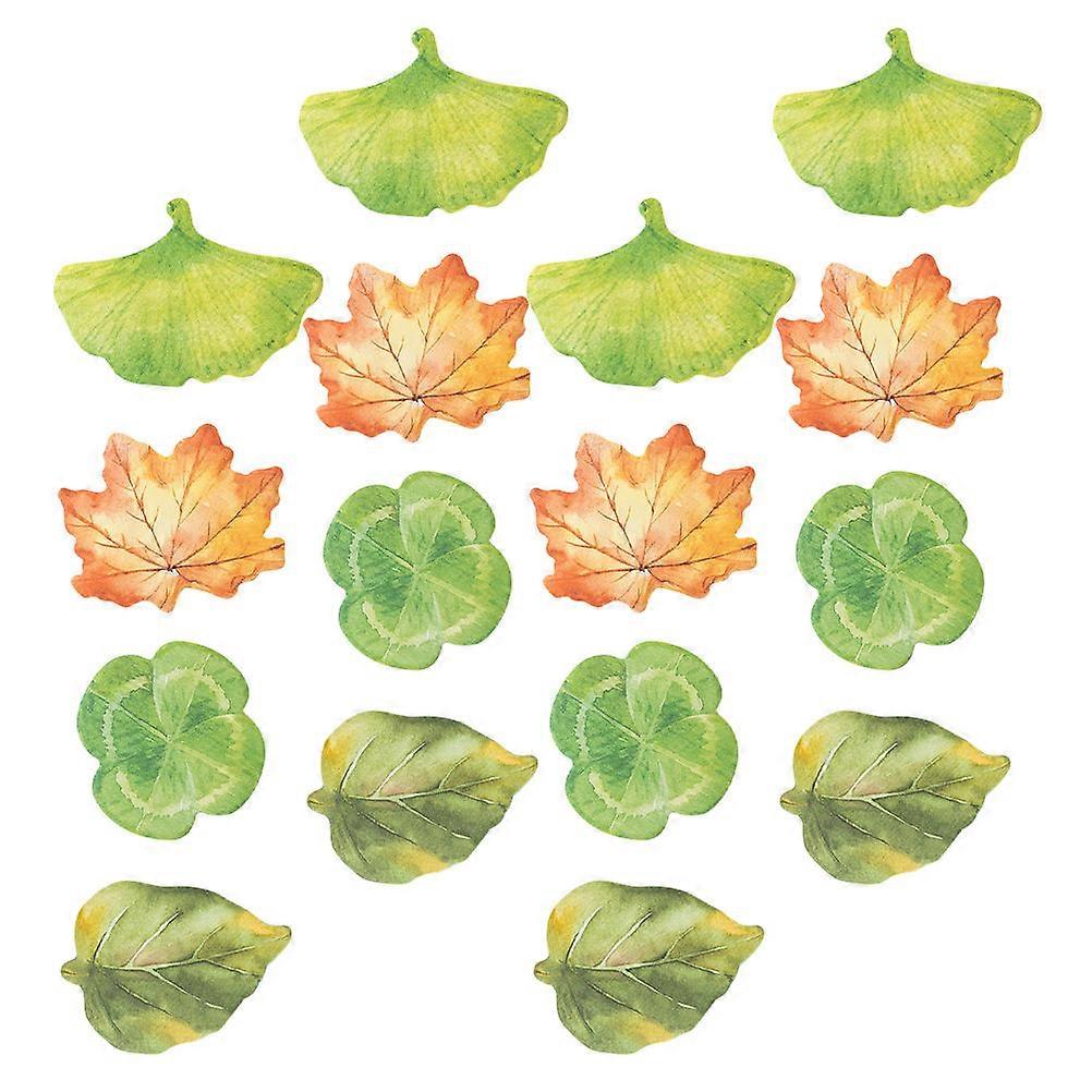 Assorted Tree Leaf Notepad for School Use with 120 Adhesive Sheets