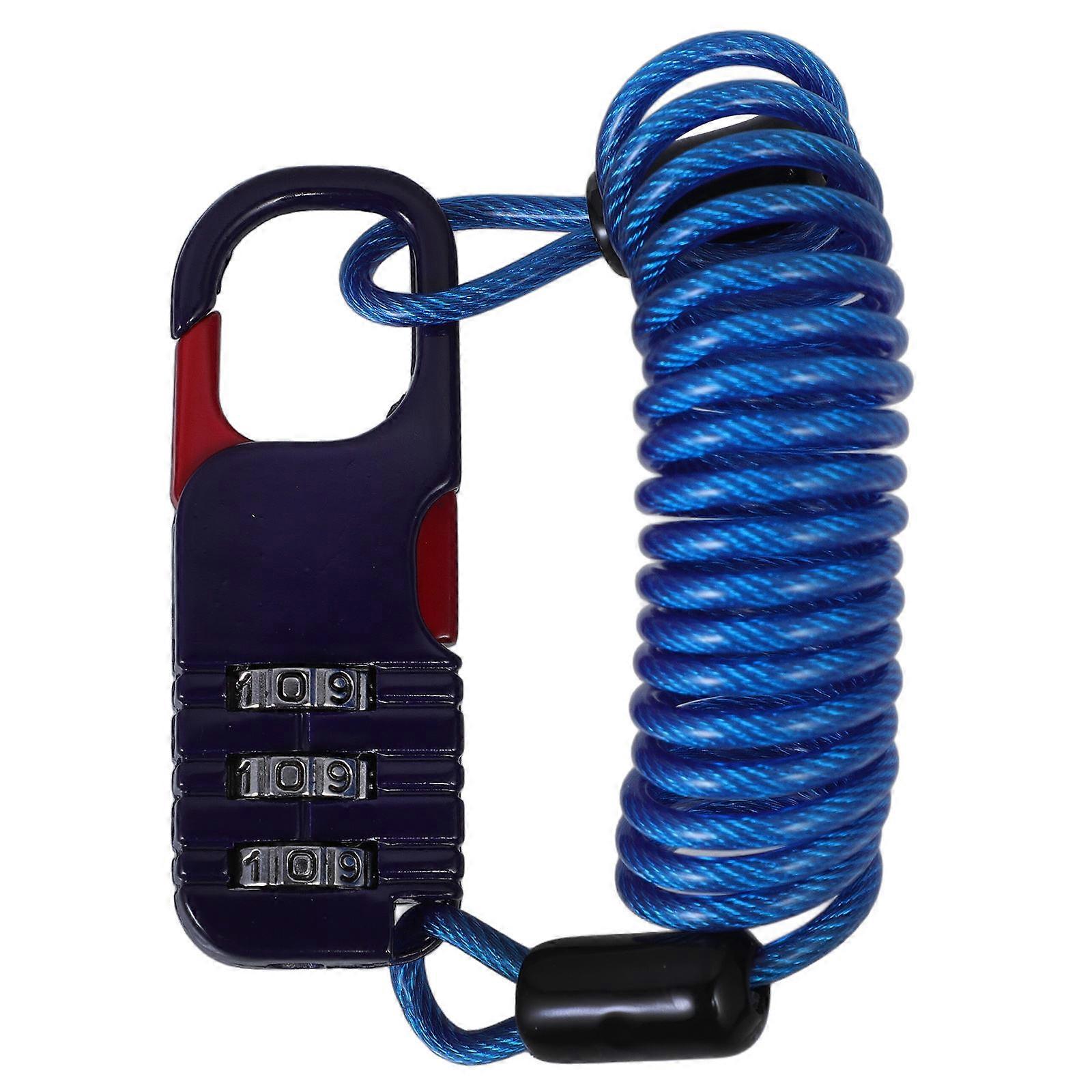 Password Lock for Bicycle Durable Daily Use Wire Cable Lock