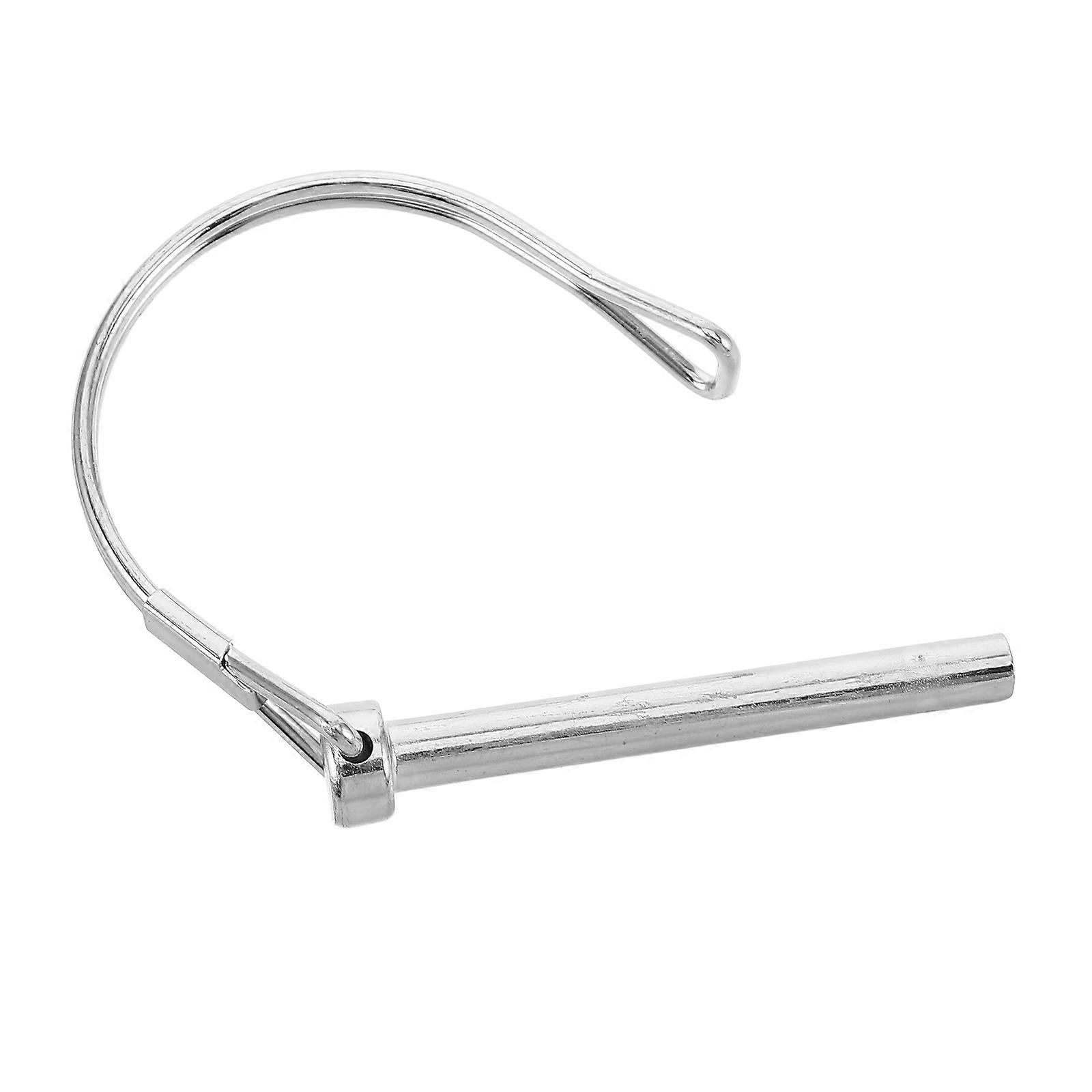 Safety Coupler Pin for Trailer Hitch Locking Pin Silver Metal