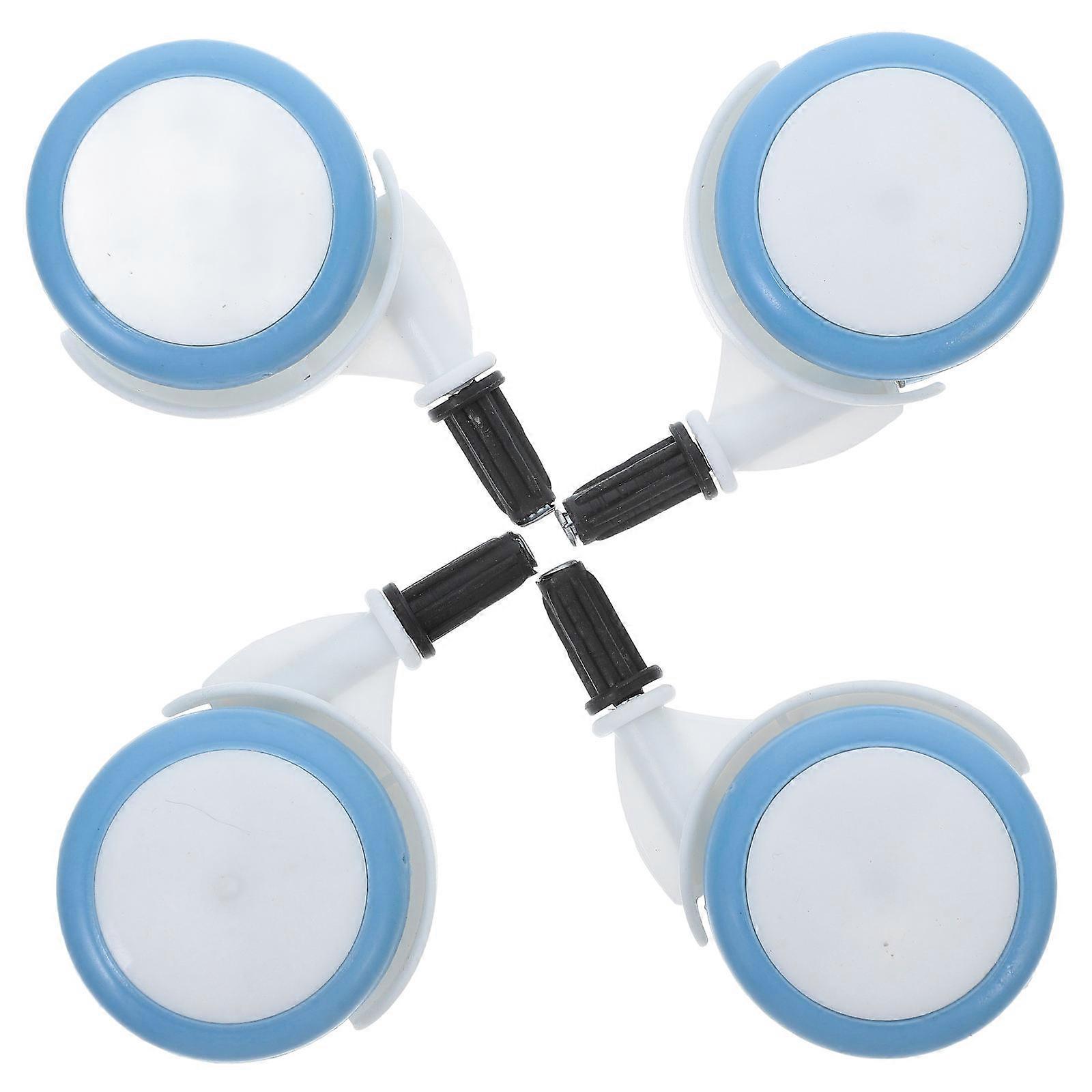 Plastic Rubber Wheels for Walker Replacement with Smooth Glide 4Pcs Set