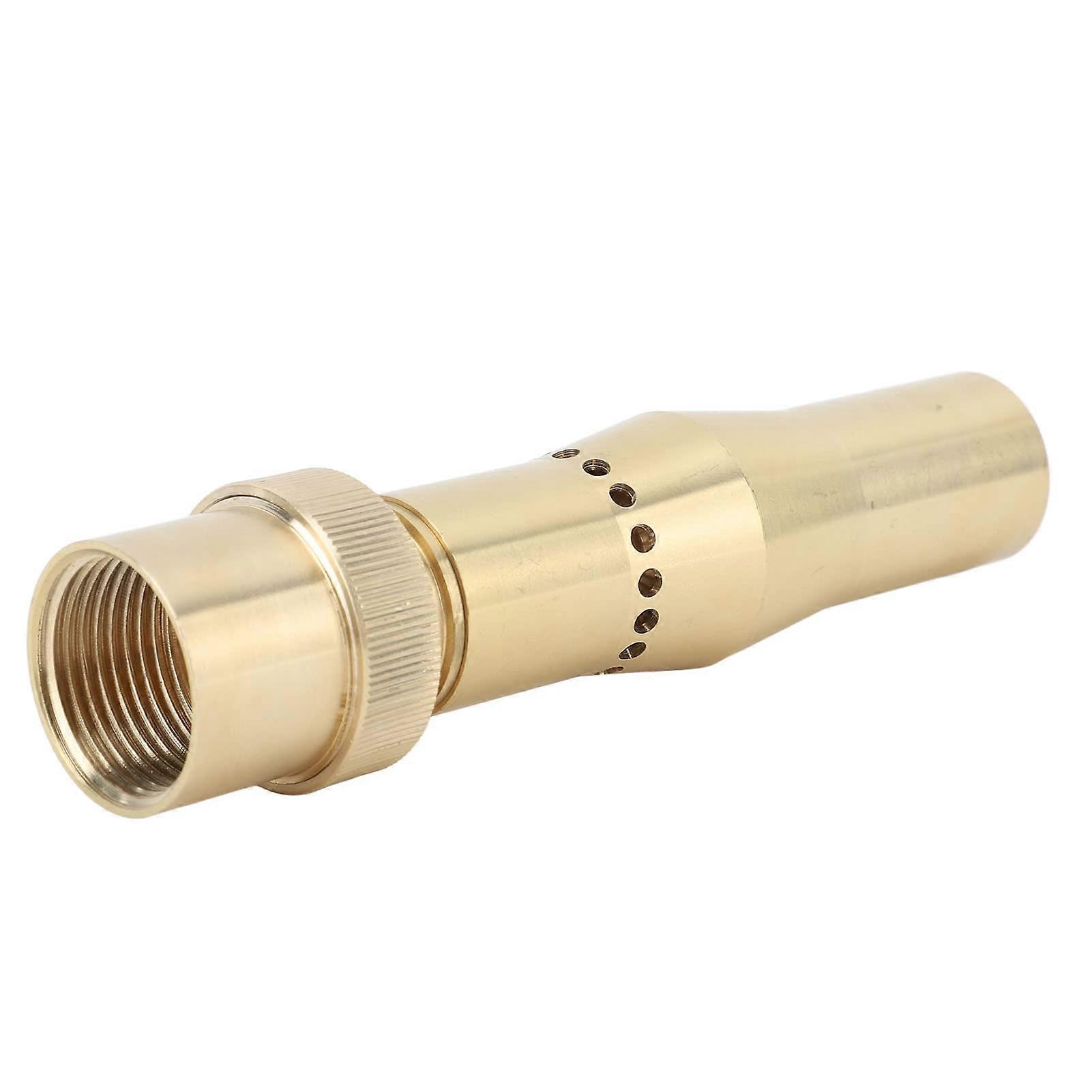 Brass Fountain Nozzle with Elegant Flower Spray, Adjustable Wide Column Water Feature Head G1.5