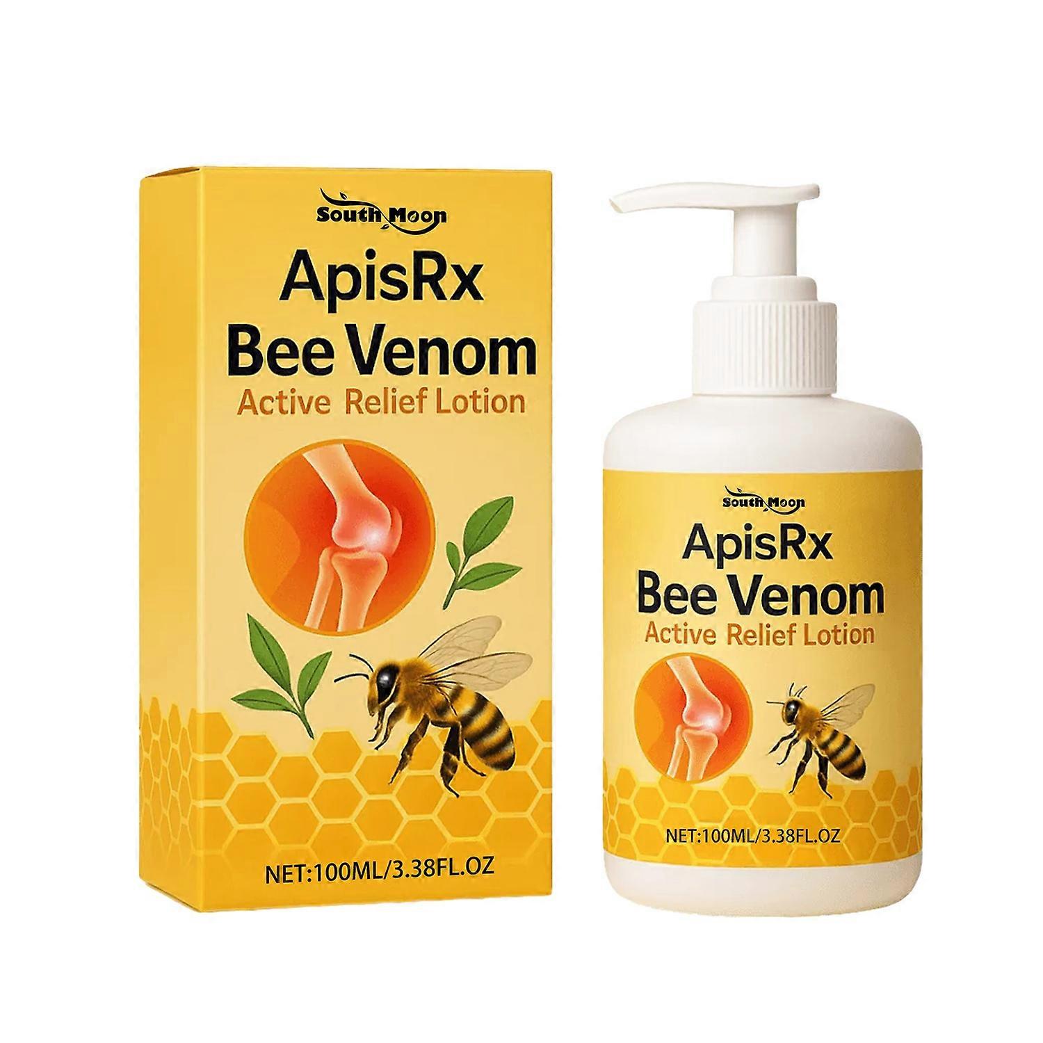 1-6PCS SOUTH MOON Bee Venom Active Relief Lotion 100ml Triethanolamine Allantoin Formula for Joint D