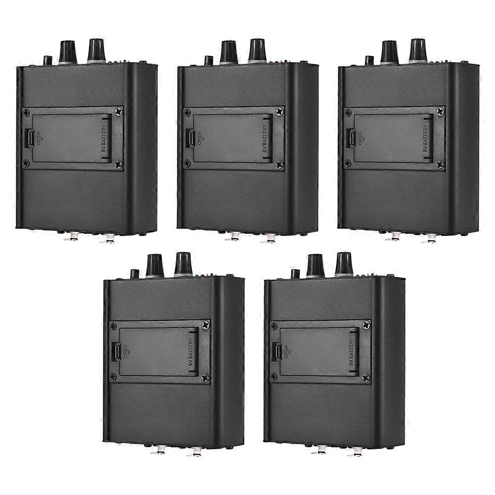 5X Personal In-Ear Monitor Headphones Amplifier with XLR Inputs 3.5mm Output Audio Interface