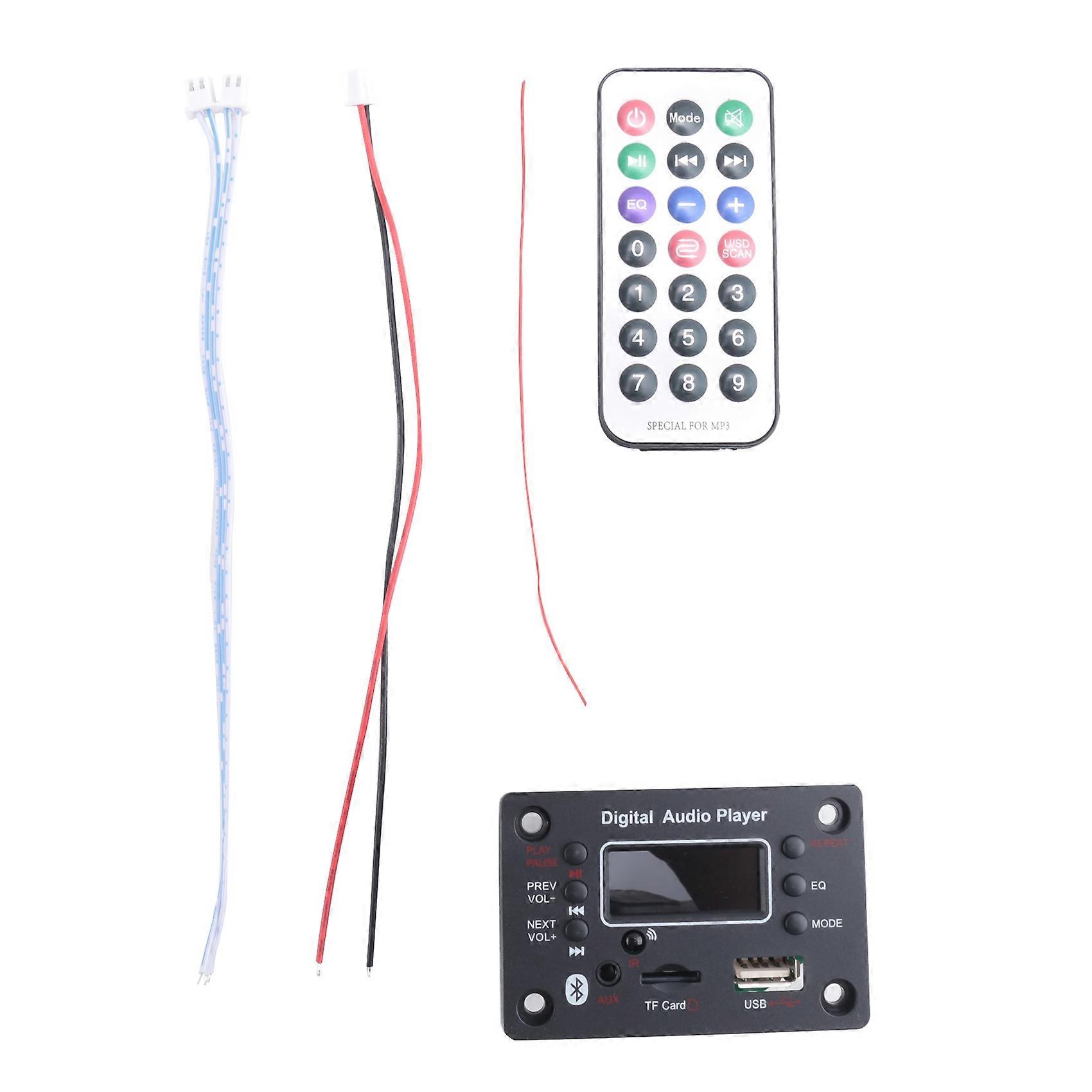 Bluetooth Module Car Audio Bluetooth Mp3 Decoder Board Mp3 Decoder Power Amplifier Board External Microphone Function A
