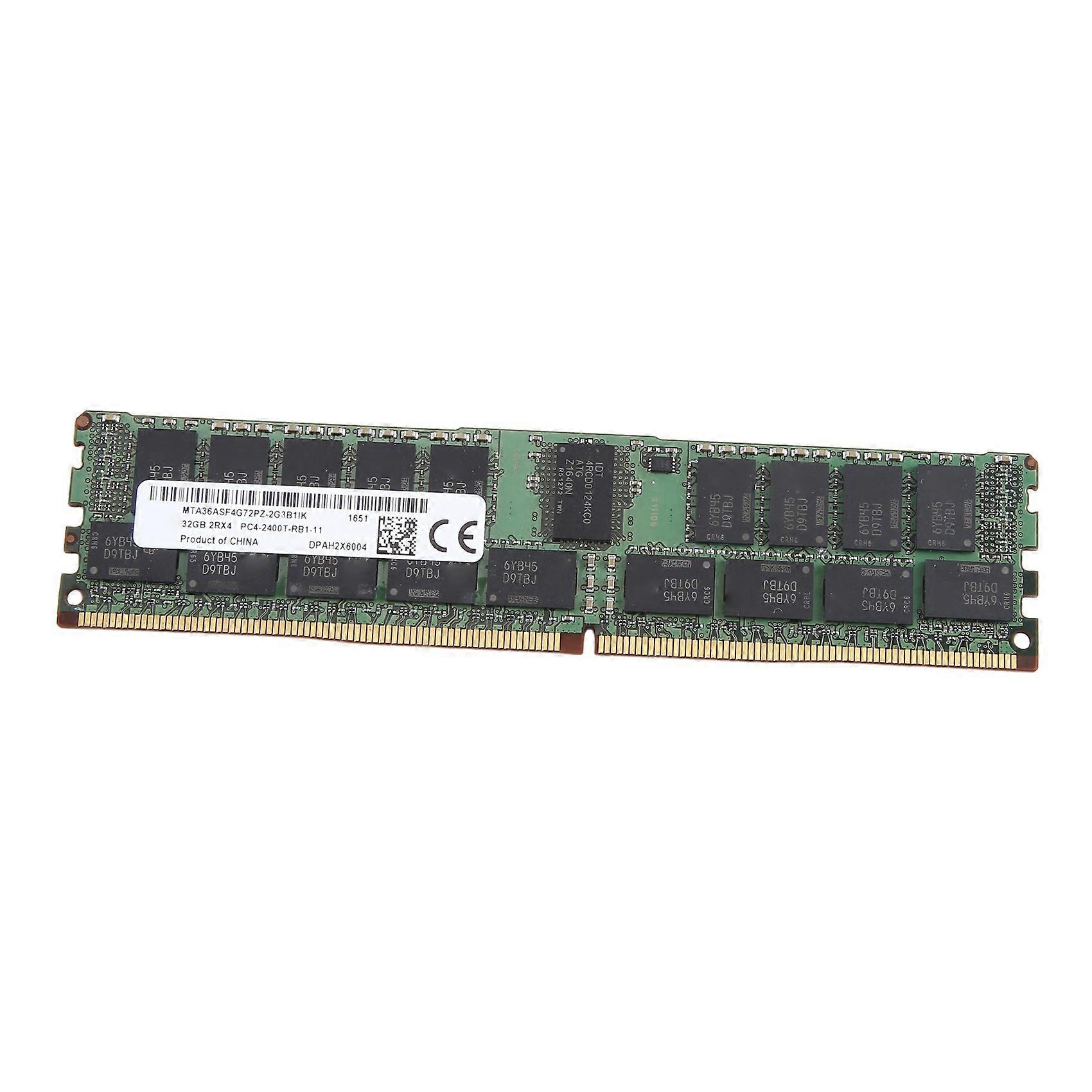 For MT 32GB DDR4 Server RAM Memory 2400Mhz PC4-19200 288PIN 2Rx4 RECC Memory RAM 1.2V REG ECC RAM
