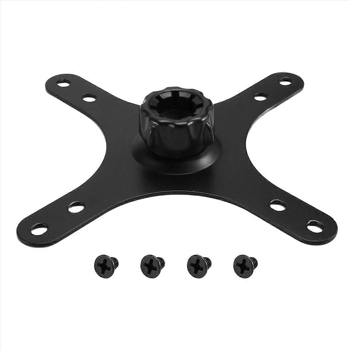 Portable Monitor Mounting Adapter Bracket Plate, 17mm Ball Head to 100x100mm 75x75mm, Wall Mount Arm Mount Universal