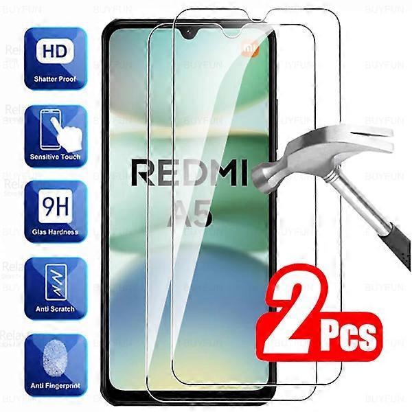 2pcs Tempered Glass for compatible with Xiaomi Redmi A5 4G, HD Screen Protector for 6.88" Global Phone, Redmi A 5 5A