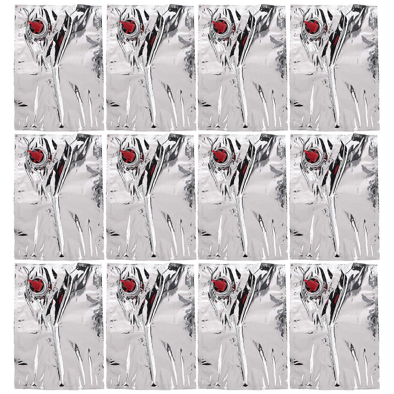 Wine Bag with Spout for Storage Silver Large Capacity Compact and Lightweight 3L