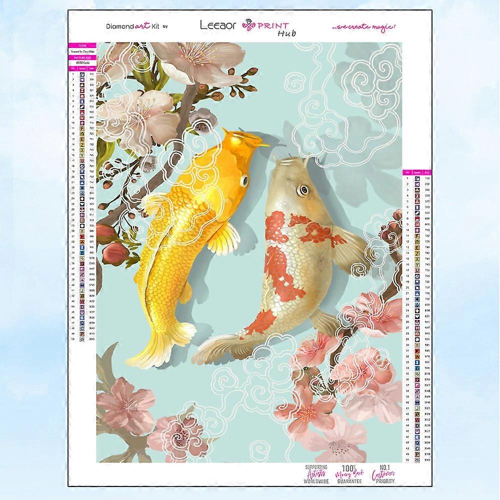 5D Animal Diamond Painting Goldfish Koi Art Color Mosaic Embroidery Full Rhinestone Cross Stitch Kit Home Decor алмазная мозаика