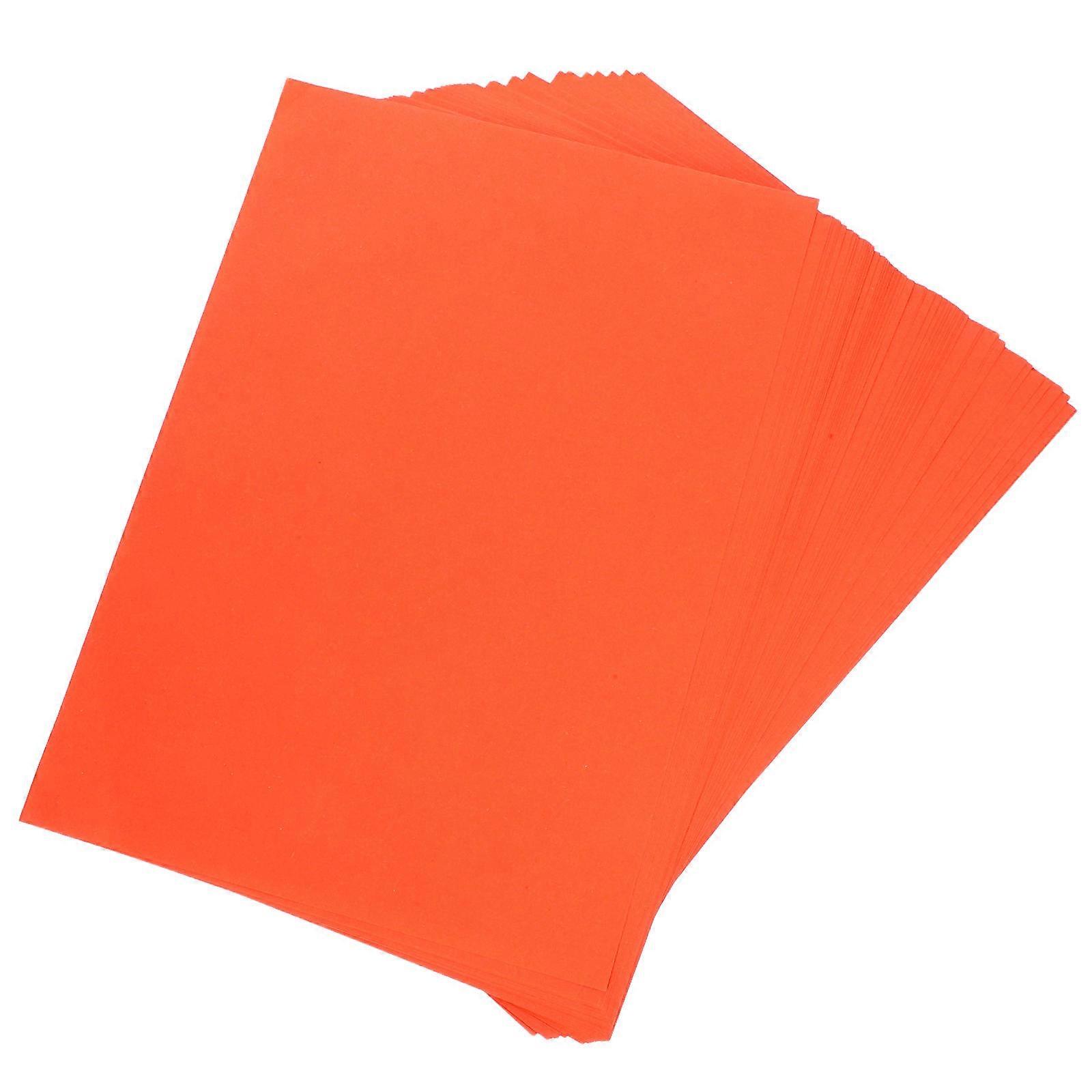 Orange Colored Paper Sheets for DIY Origami Paper 200 Sheets A4 Use
