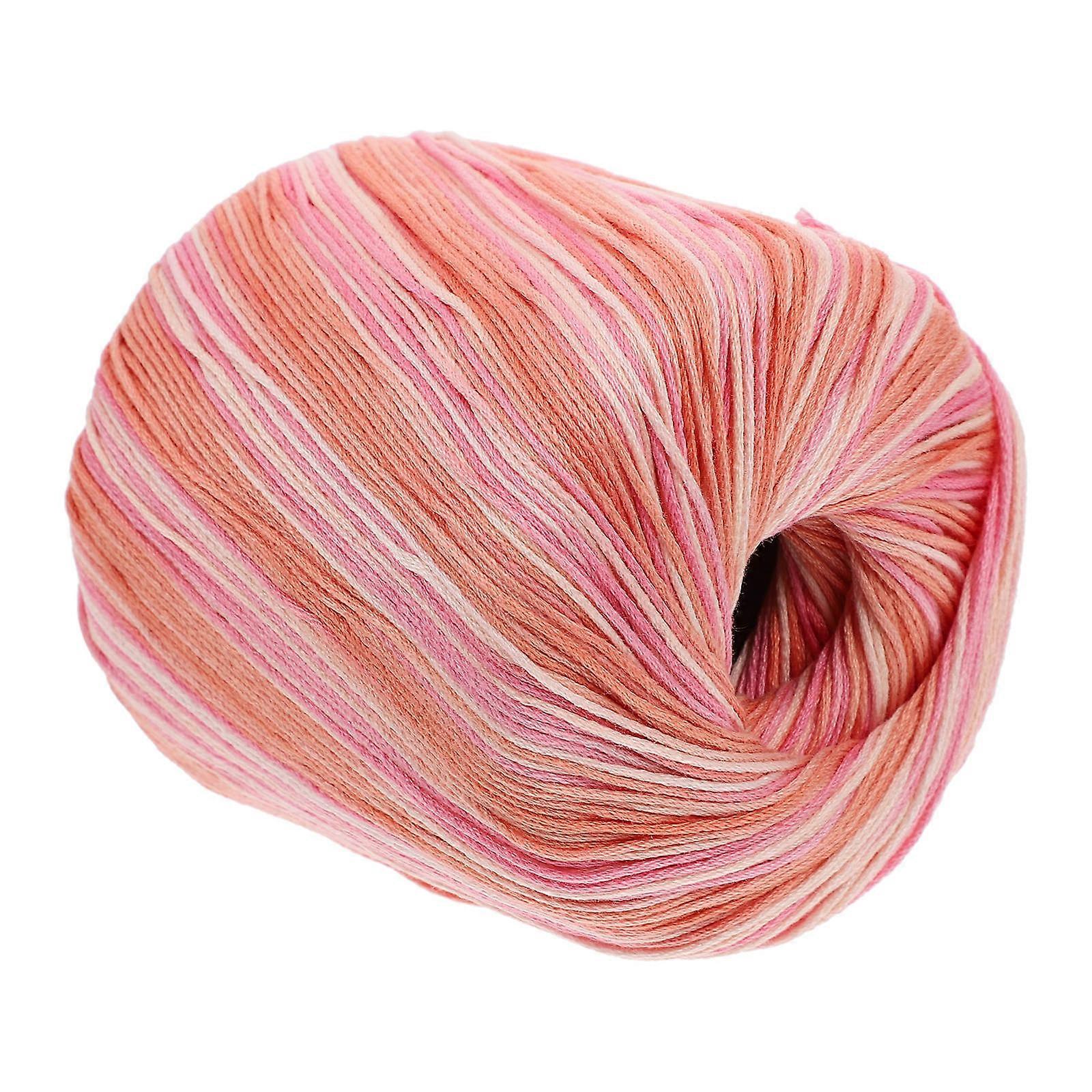 Gradient Cotton Yarn for Knitting Soft and Durable Multicolor Crochet Yarn 1 Roll