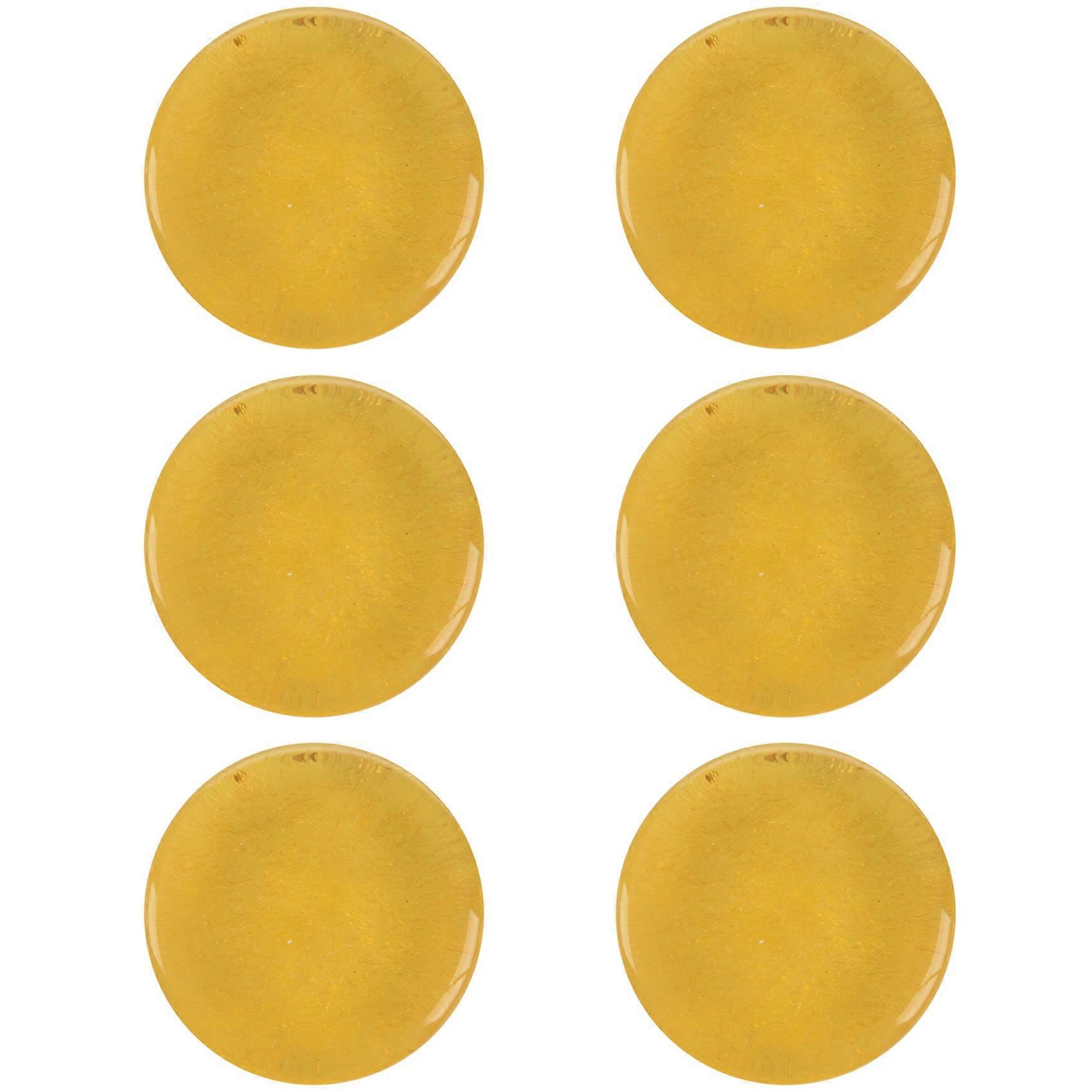 6X 25G Erhu Rosin Violin Rosin Transparent Yellow Rosin Handmade Rounded for Violin Viola Cello Bowed String