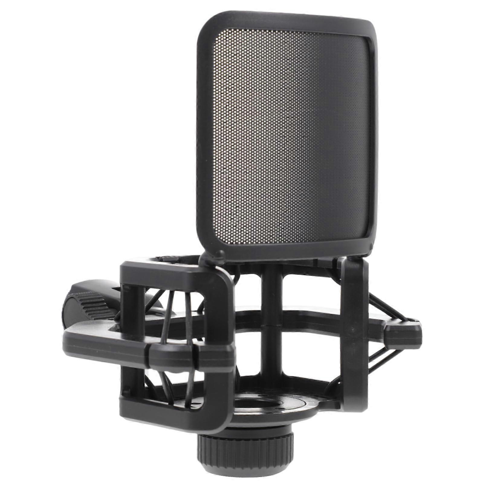 Mic Stand Phone Holder Clip Adjustable Height Stable Structure for Lectures and Conferences