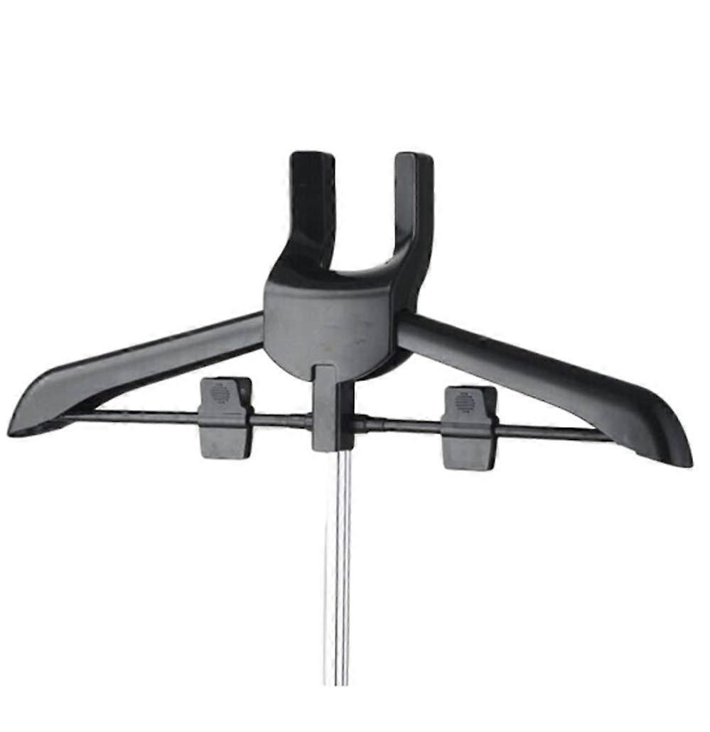 Garment Steamer Hanger with Clips, Wide Shoulder Contours, Telescopic Folding for Clothes and Pants