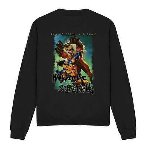 Marvel Unisex Adult Wolverine Versus Sabretooth Sweatshirt