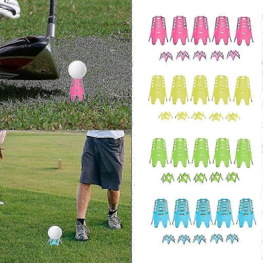 10 golf tees, golf simulator tees, training golf practice mats, suitable for lawns, Blue