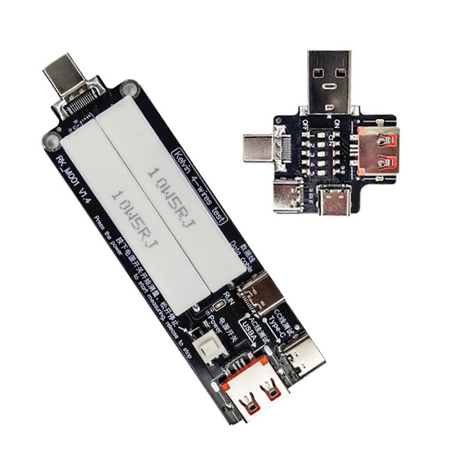 Wire Resistance Gauge with USB C Port High Current Support Up to 15A Low Resistance Design Data Blocking Function Multicolor