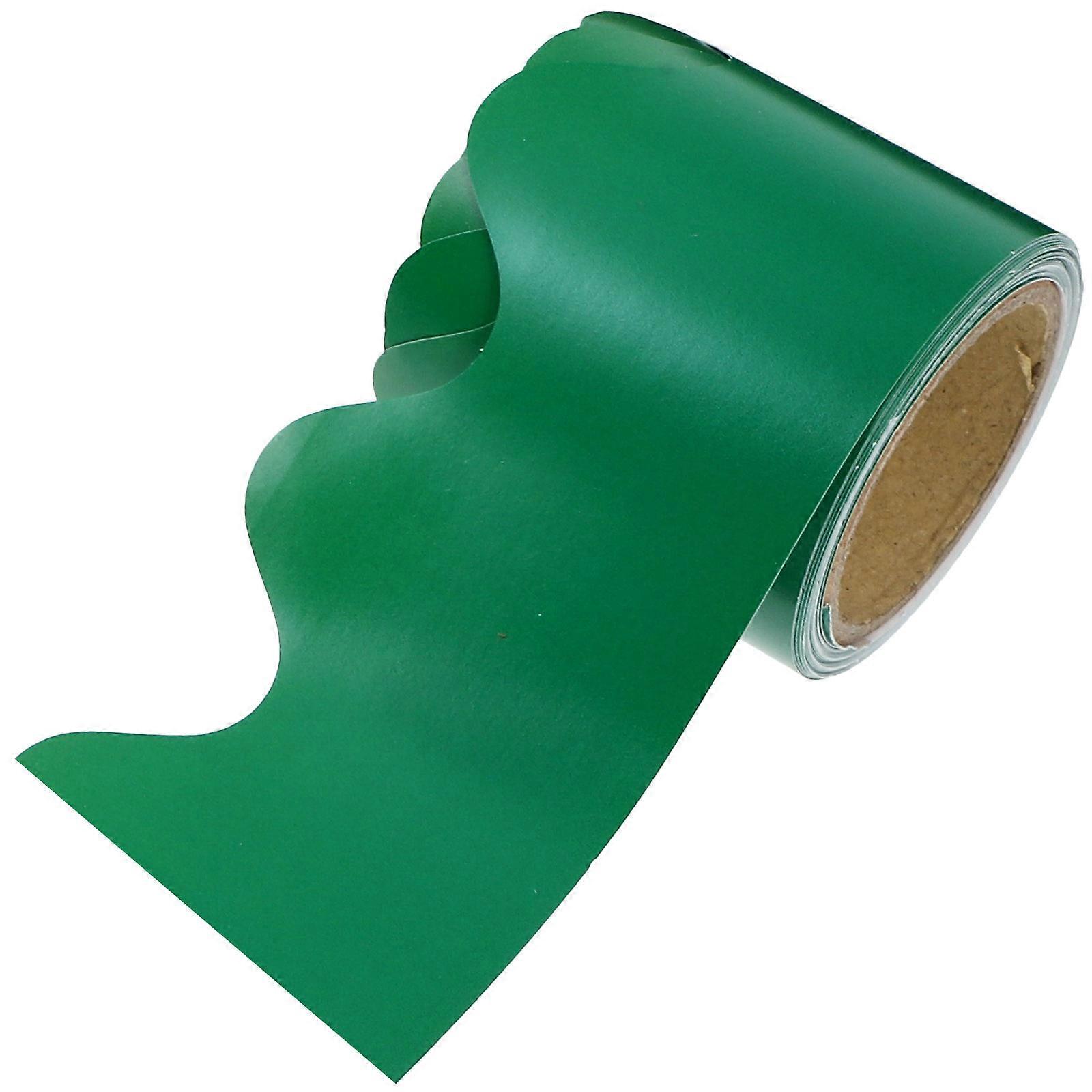 Chalkboard Border Paper Roll For Classroom Decor 5M Green Waterproof 1Set