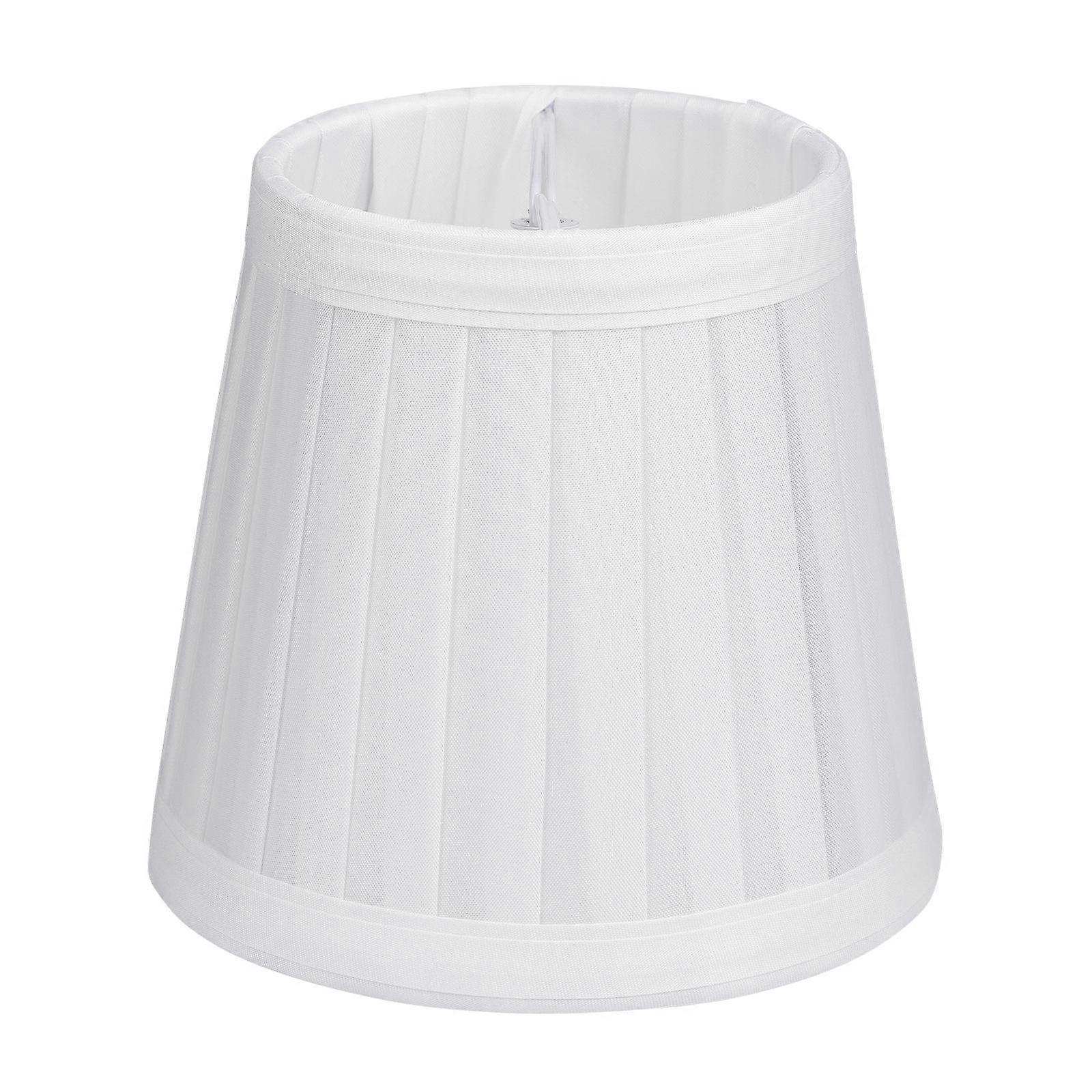 Chandelier Lampshade White Cloth Cover Foldable Lamp Accessory