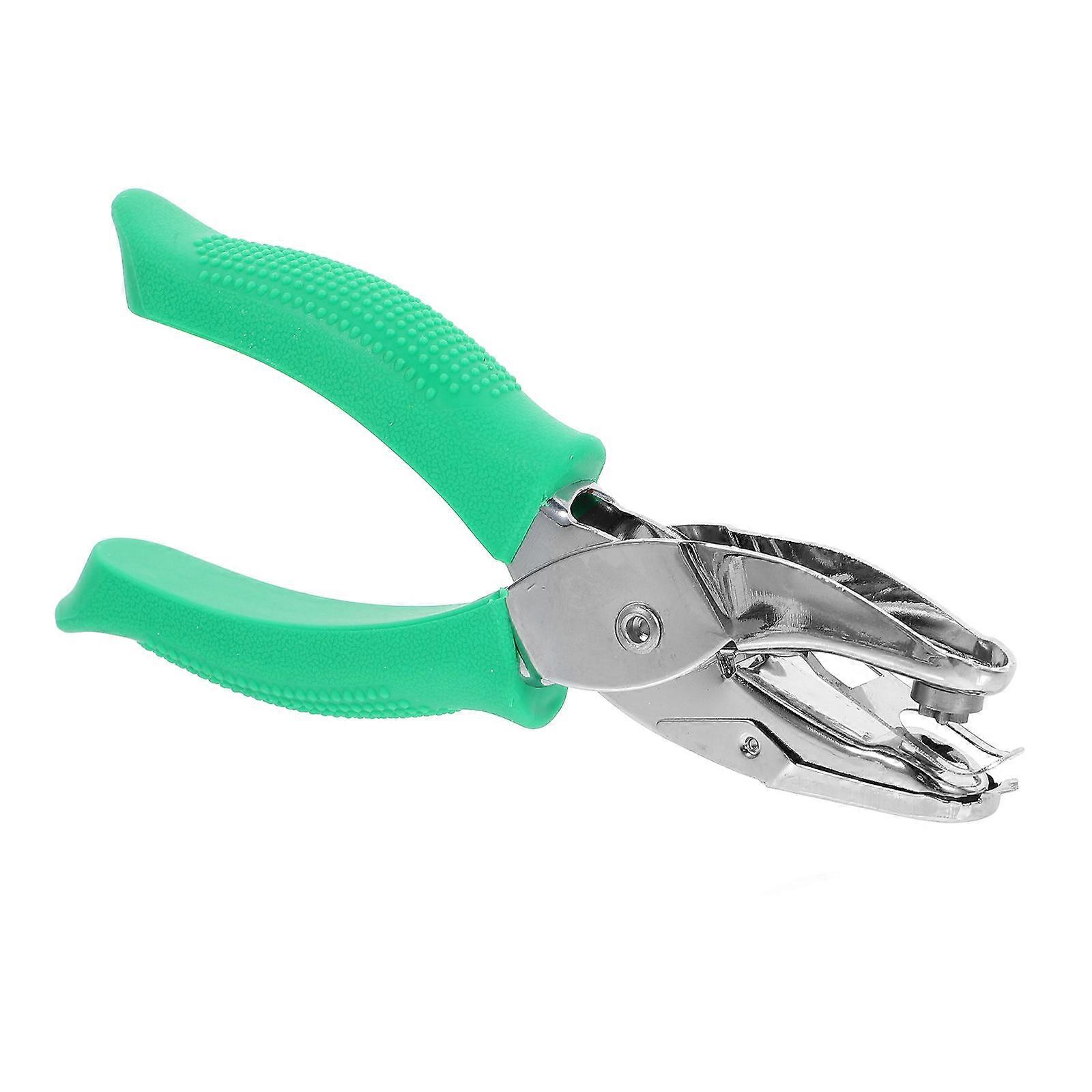 Green Handheld Star Shape Hole Punch for Single Paper Punch