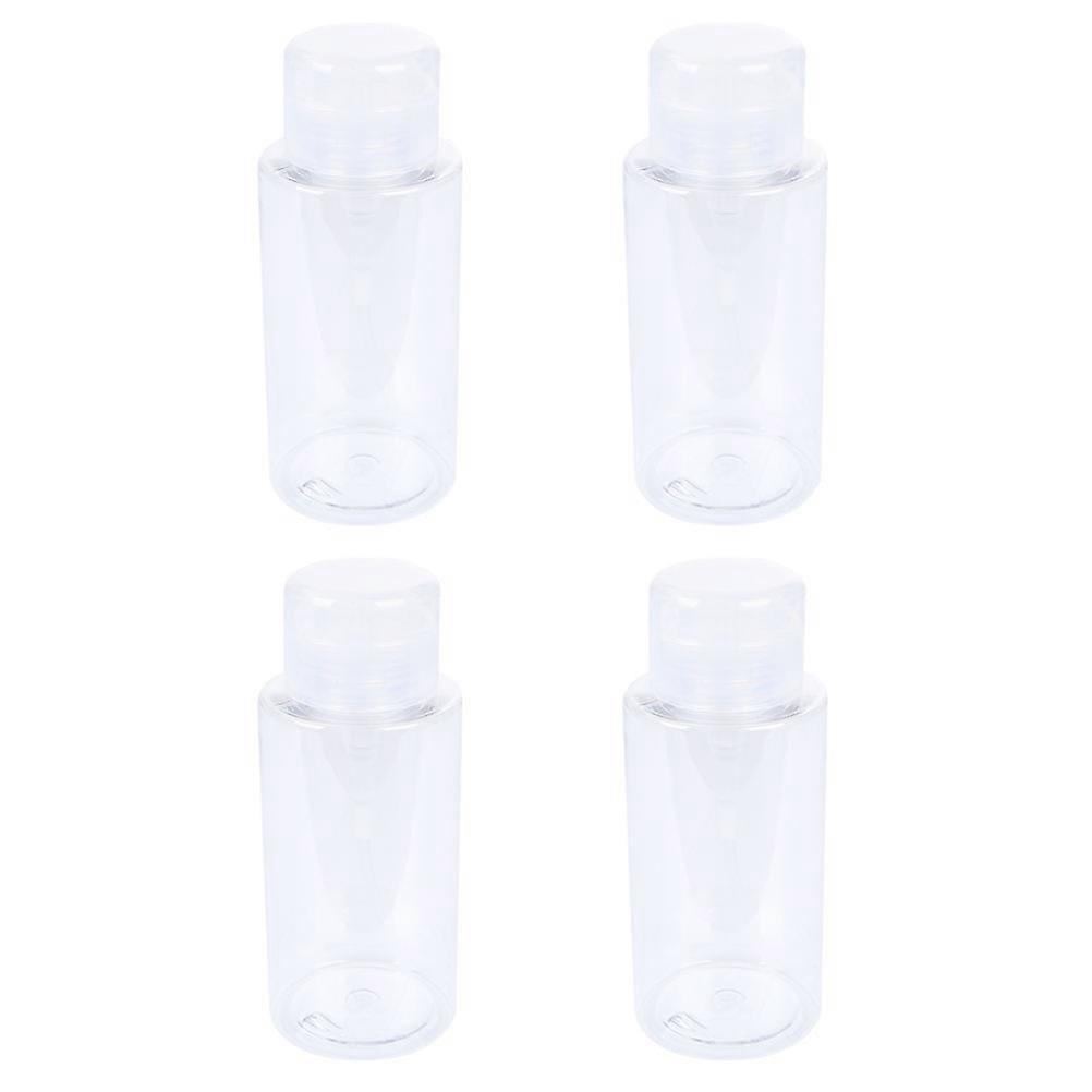 Plastic Clear Makeup Remover Water Bottles for Cleaning Use 4Pcs Set