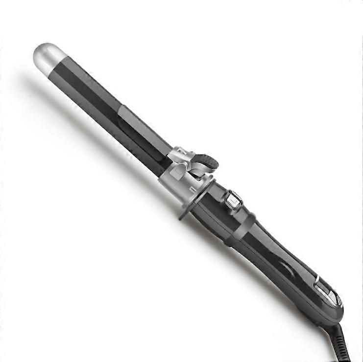 Automatic Rotating Curling Iron with Ceramic Coating, Negative Ion Shine, 1.1 Inch Dual Voltage