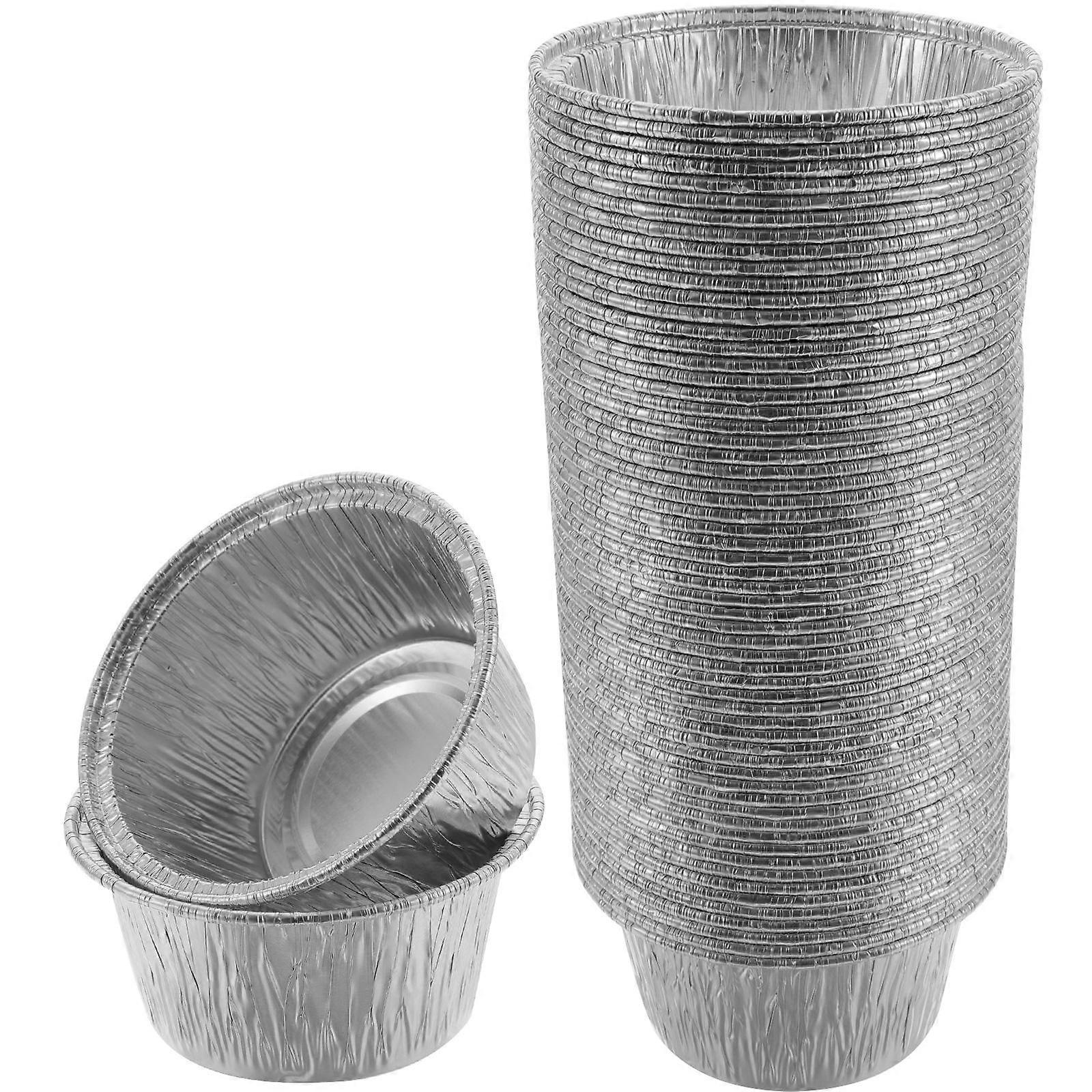 Cupcake Baking Cups Aluminium Foil Cups for Storage Use 100Pcs