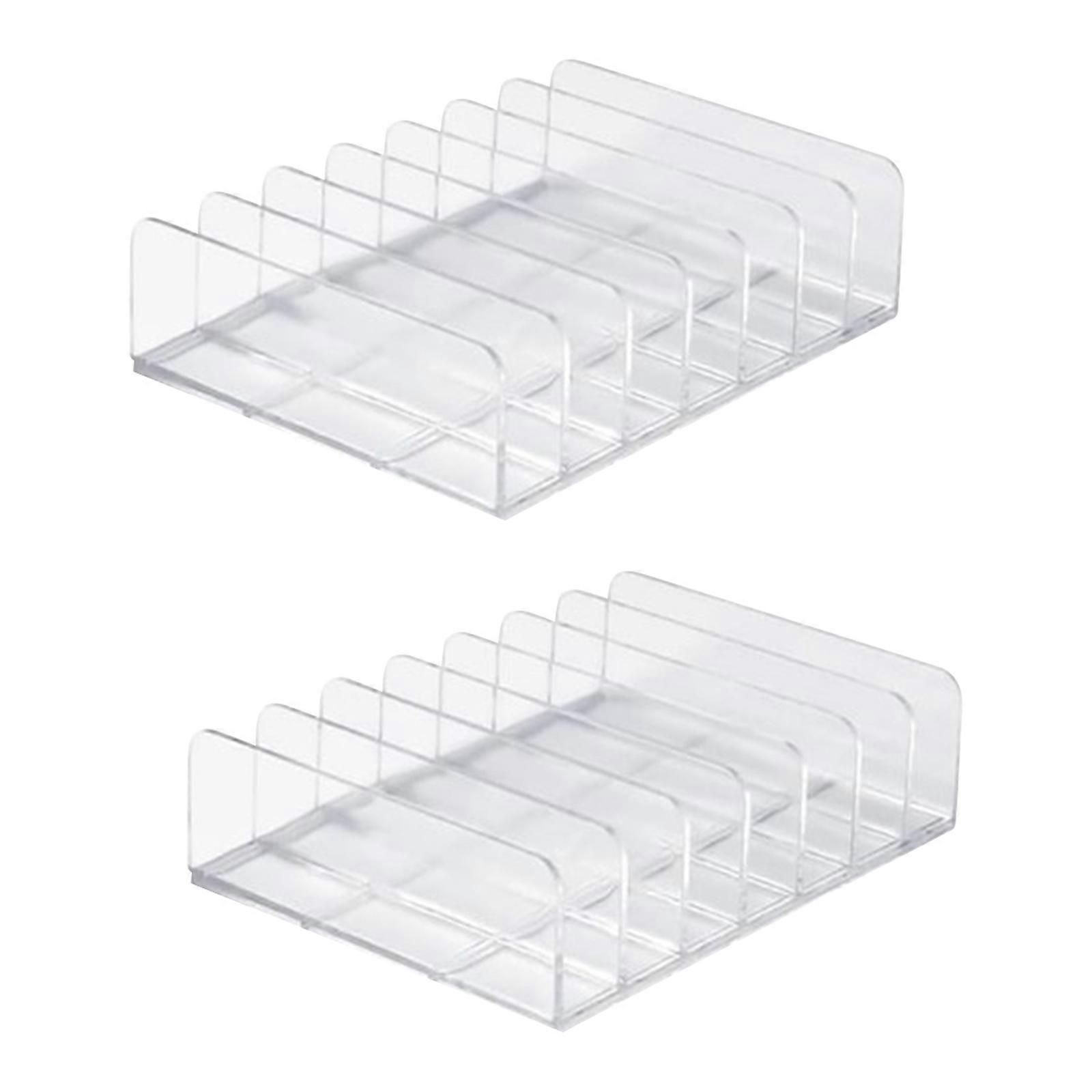 Eye Shadow  Storage Box With Powder Drawers Large 7-Compartment 2 Pieces