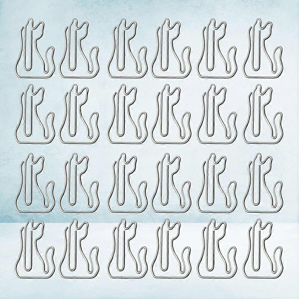 Metal Paper Clips in Adorable Cartoon Cat Design for Home Office and School Use 50 Pieces Silver