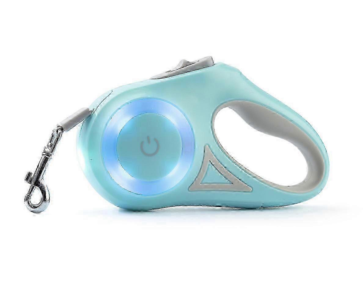 Retractable Dog Leash With Light, Dog Or Cat Flashlight Green