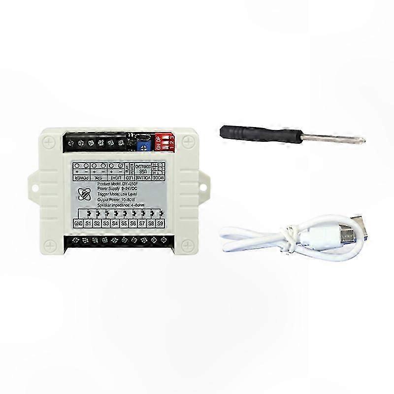 24V High Power MP3 Voice Broadcast Module with High/Low Level Trigger & 1-to-1 Playback