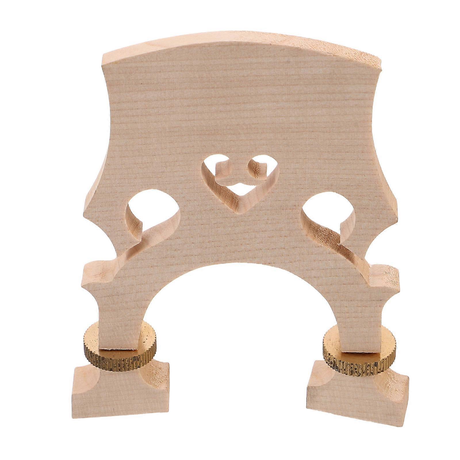 Maple Wood Cello Adjustable Bridge for Cello with 1 Durable Part
