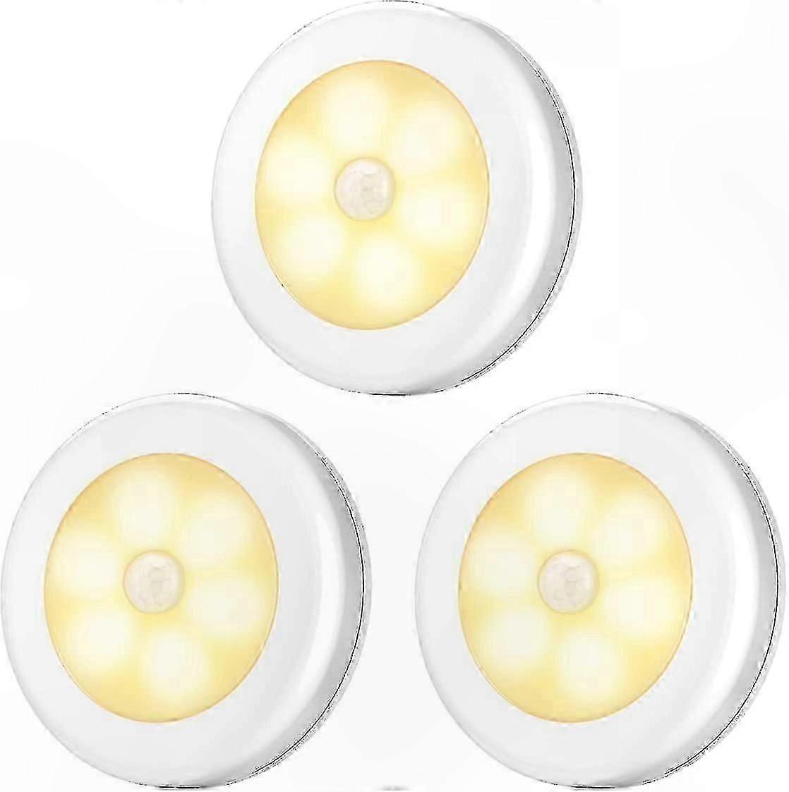 2024 Upgraded Motion Sensor LED Closet Lights, 3-Pack Wireless Cabinet Lighting System