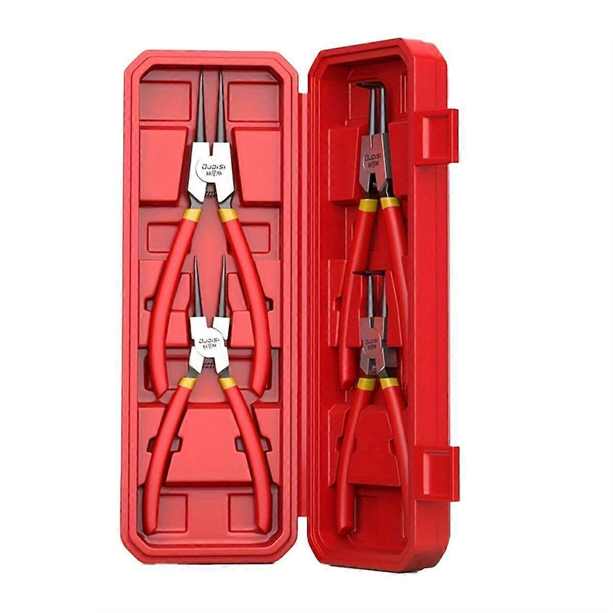 Industrial Grade Retaining Circlip Pliers Set,Internal & External Dual-Purpose,Multi-Function with