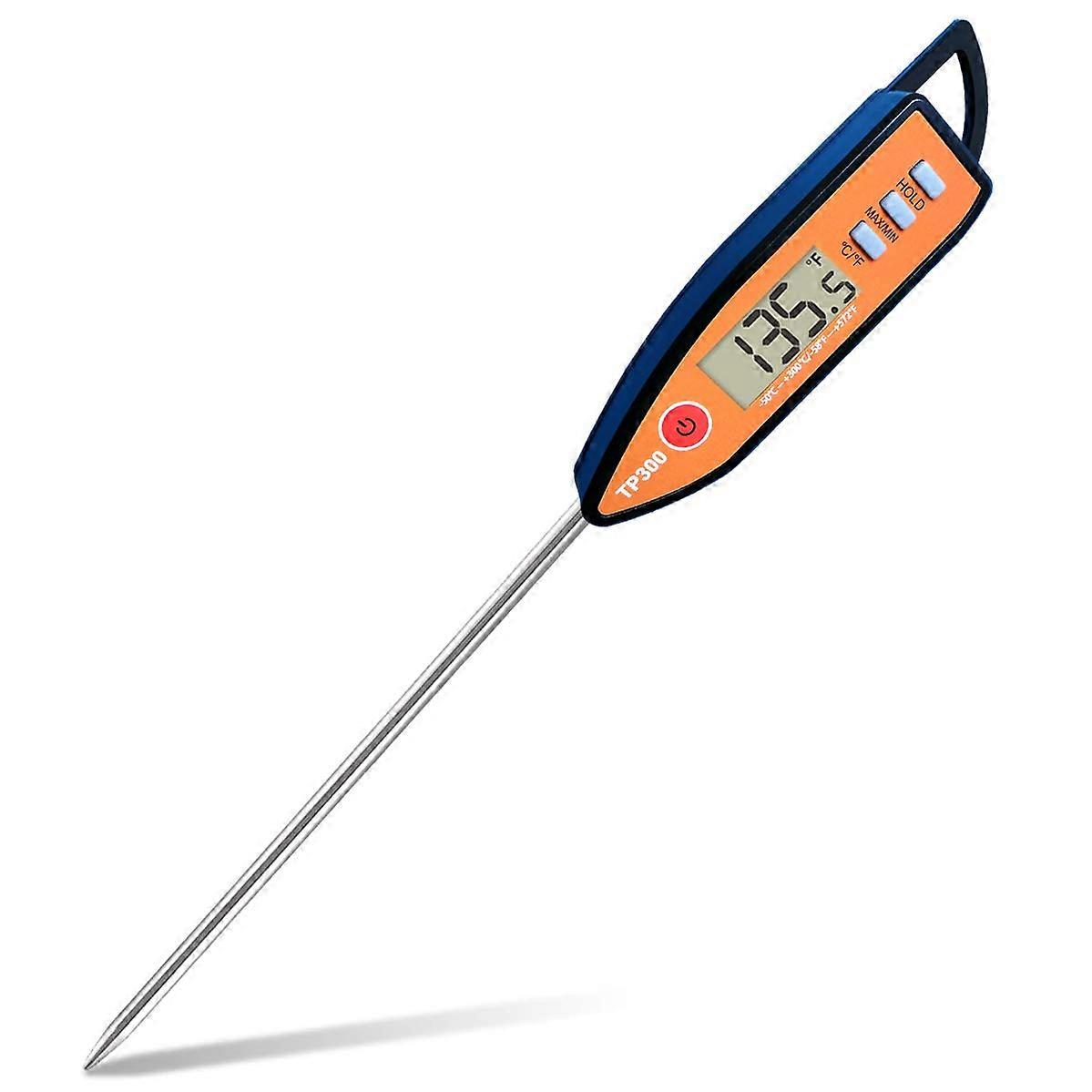 Instant Read Digital Meat Thermometer with  Precision Stainless Steel Probe for BBQ Grill Cooking