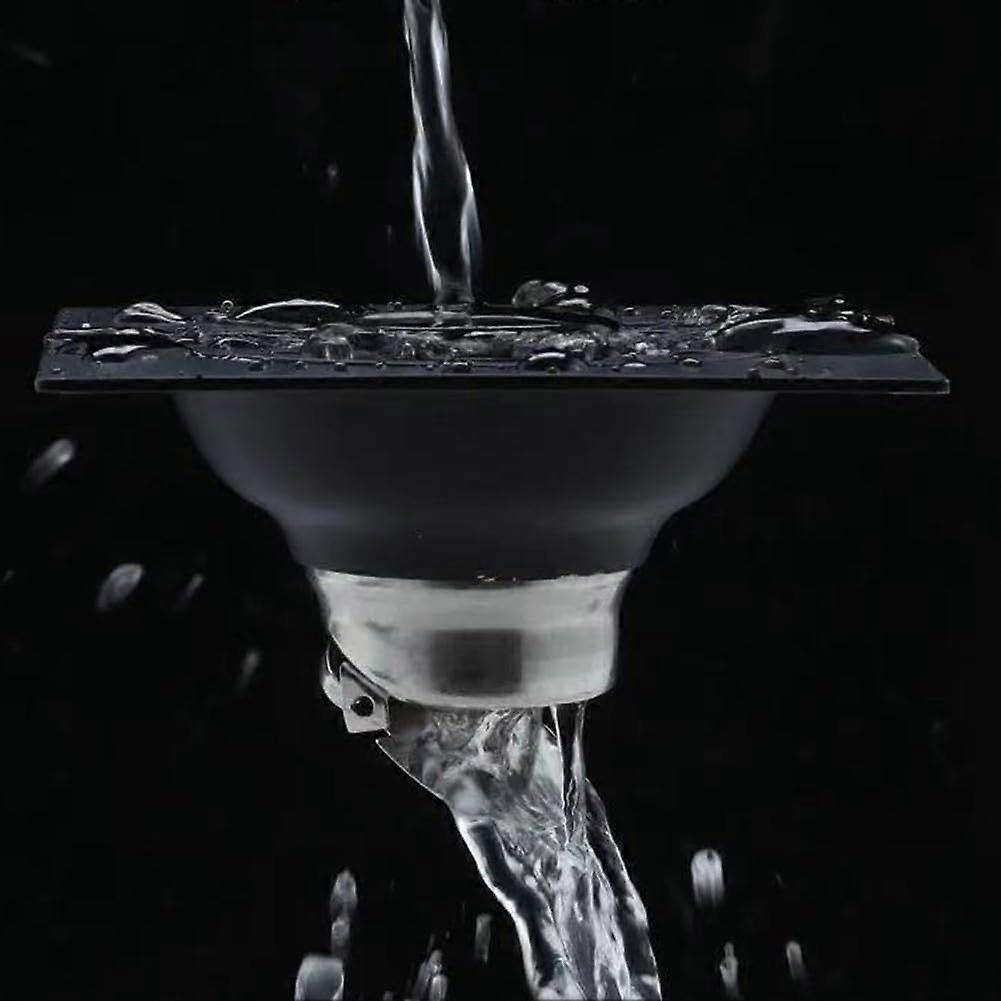 Stainless Steel Square Floor Drain with Deodorizing Function for Bathroom Shower, Boosted Drainage Speed