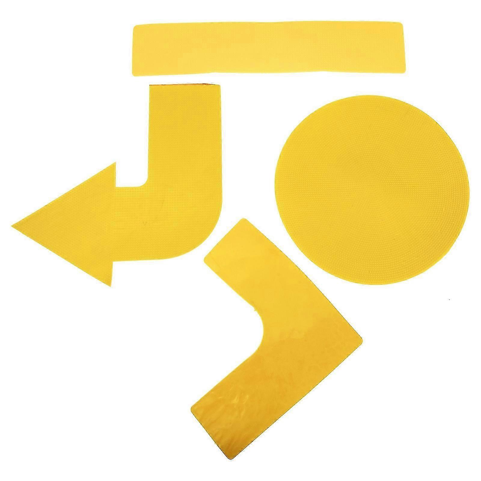 Spot Markers Flat Marker Disc for Training 20Pcs Yellow Rectangular Pads