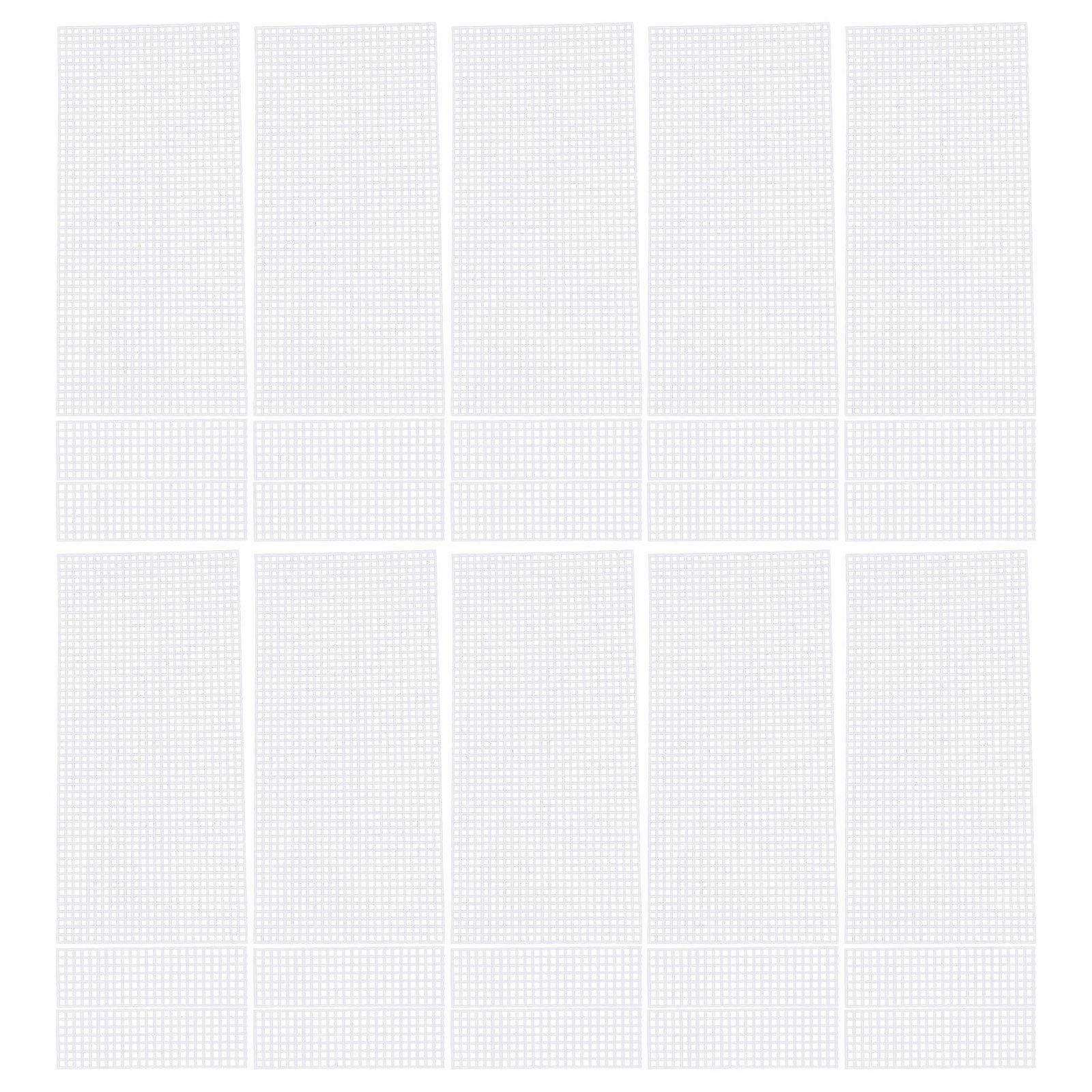 10pcs Plastic Mesh Sheets DIY Bag Mesh Sheets DIY Knitting Bag Material