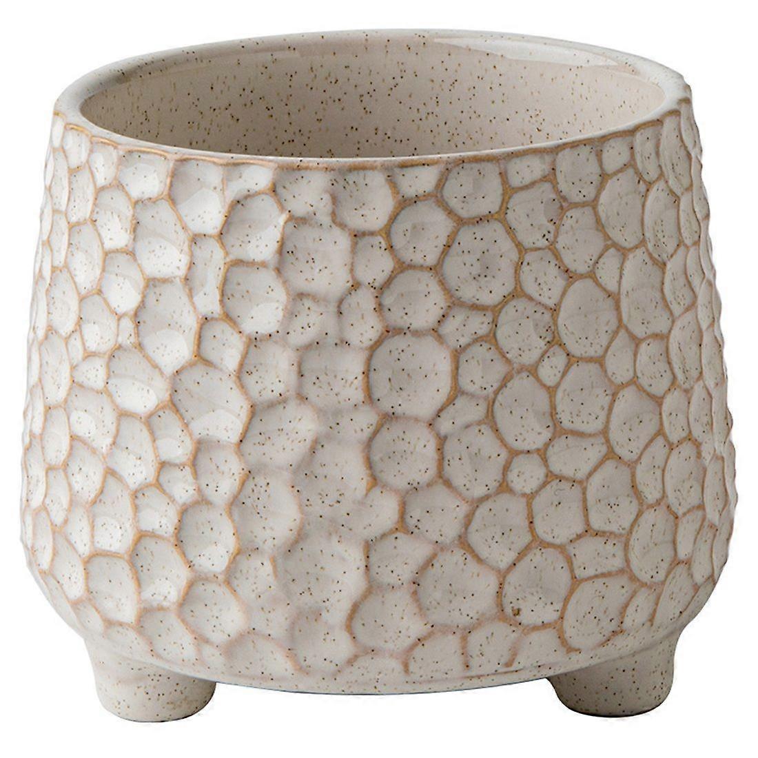 Fun Pinecone Shaped Tripod Ceramic Storage Jar Kitchen Tool Barrel Decorative Jar