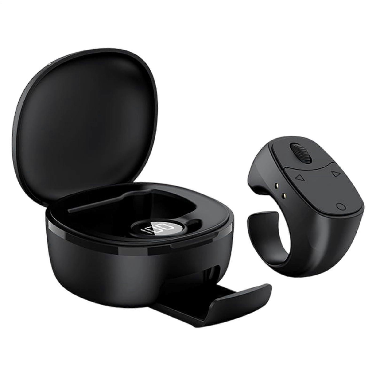 Bluetooth Page Turner Ring Remote with OneHand Scrolling Control for Tablet Phone Reading and Musicians