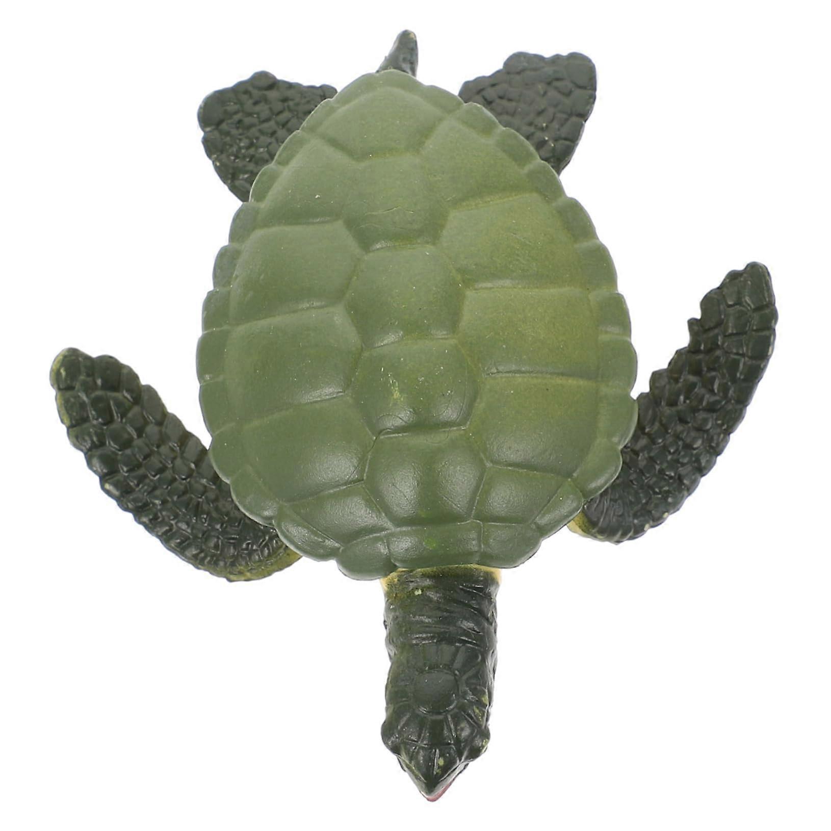 Realistic Turtle Figurine Large Plastic Tortoise Model for Home Decor and Educational Display