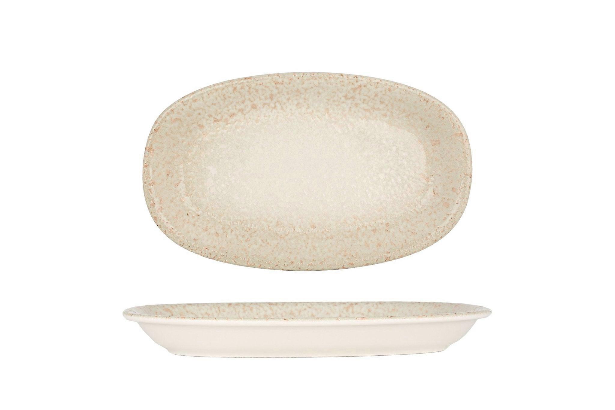 Assiette de service By Bone - Natura - Porcelaine - 24 x 14,5 cm - lot de 2