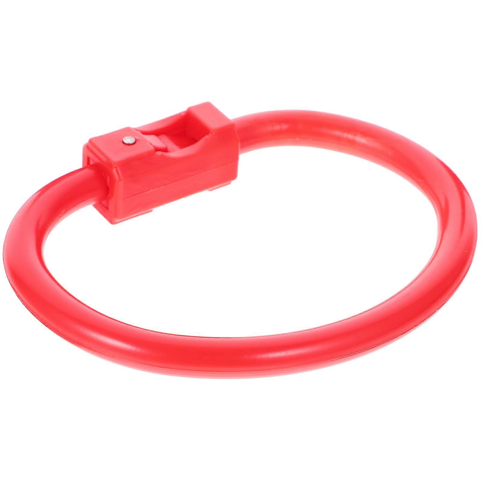 Plastic Cow Nose Ring Livestock Ring for Cattle Traction 5Pcs Red