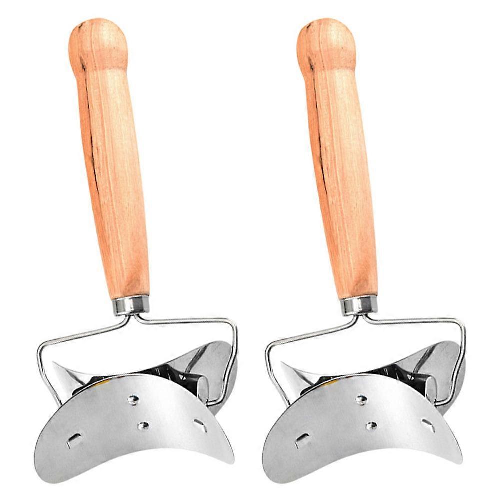 Dumpling Skin Dough Cutter Stainless Steel Dumpling Wrapper Cutter for Baking 2Pcs